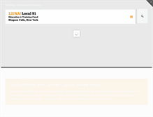 Tablet Screenshot of laborerslocal91.org